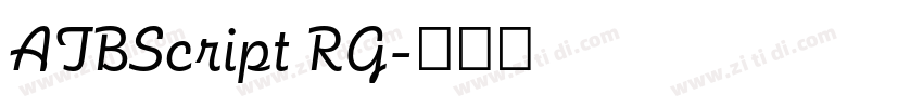 ATBScript RG字体转换 ATBScript RG字体转换